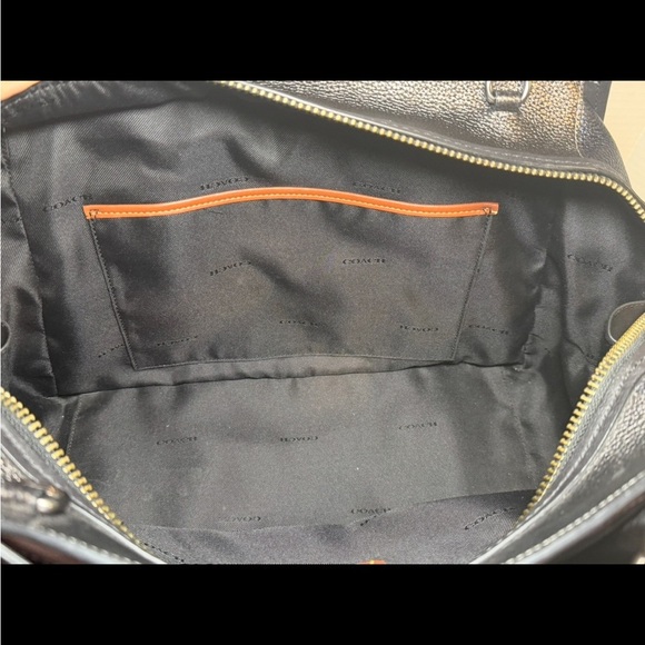 Coach Color Block Pebbled Leather Dreamer Tote Dreamer 36 Metallic - Picture 15 of 15